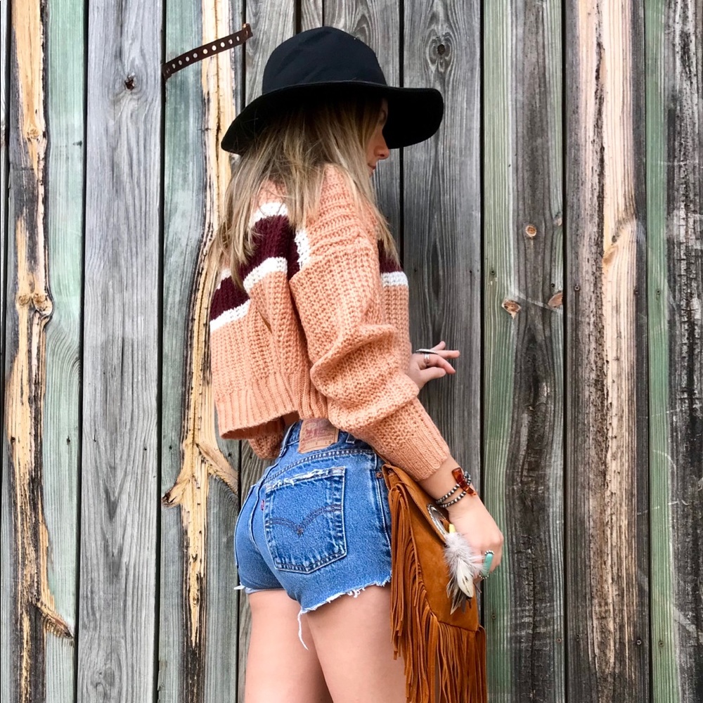 ON SALE! Long Sleeve Turtleneck Stripe Sweater - Picture 2 of 8